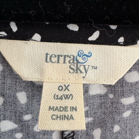 Terra & Sky dress size 0X - Picture 3 of 4